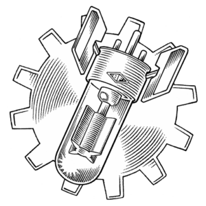 Bomb-in-a-gear logo of the cloud media-processing service
